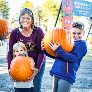 Pumpkin patch with corn maze